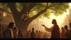 zacchaeus finds redemption through jesus