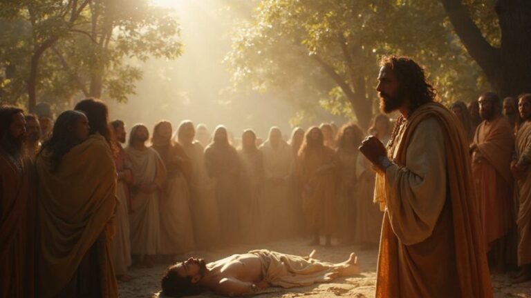 jesus resurrects lazarus compassionately